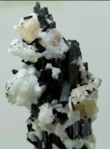 Natural Apatite Albite on Schorl Tourmaline Crystal Cluster Skardu Pakistan 95g