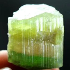 110 CT Terminated Natural Tri Color Paprok TOURMALINE Crystal @Afghanistan-21*21*21mm