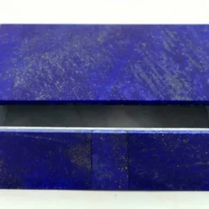 800g Handmade Royal Blue Lapis Lazuli Jewellery Box – Afghanistan (148 × 100 × 40 mm)
