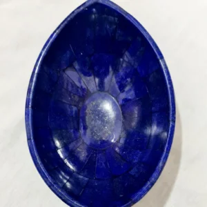 280 gram Handmade Royal Blue Lapis Lazuli Bowl from Afghanistan - 150*100*70 mm