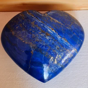 15.100 kg XXL Museum Size High Grade Madani Lapis Lazuli Polished Heart with Golden Pyrite @Afghan-280*330*90mm