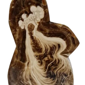 2.6 kg Handmade Chocolate Calcite Polished Freeform – 220 × 130 × 50 mm