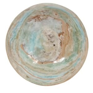 19.450 kg Handmade Caribbean Blue Calcite & Aragonite Polished Sphere – 230 mm