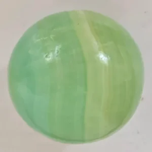 910g High Quality Handcrafted Pistachio Calcite Sphere – 90 mm